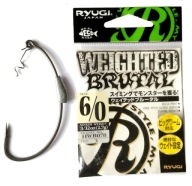 Offsetowe Japońskie haki z obciążeniem RYUGI Weighted Brutal przynęta 6/0