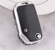 Czarno-srebrne etui na kluczyk KIA Cerato Ceed Forte Sportage - 3 przyciski