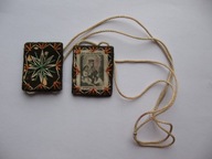 Stary SZKAPLERZ KARMELITAŃSKI BRĄZOWY