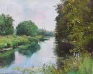 Zakole" obraz olejny na płótnie 50x60cm , oryginał Garncarek Al,,,