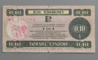 10 centów BON PEWEKS-u z 1979 roku seria HB ,