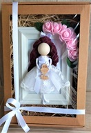 Pamiątka pierwszej komunii świętej - makrama