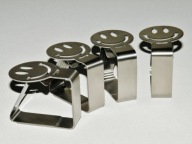 Klipsy - klamry Ovibell ze stali szlachetnej do obrusu na blacie