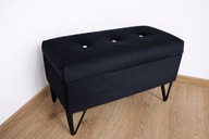 pufa z pojemnikiem otwierana 60x30 siedzisko do przedpokoju tapicerowana