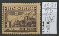 Andora, 1951, Mi 58* 40 Euro