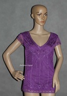 Bluzka damska karnawałowa z koralikami 40