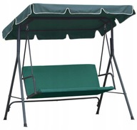 DASZEK NA HUŚTAWKĘ OGRODOWA SOLIDNY DUŻY ZIELONY 120X200 CM