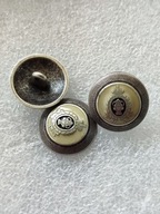 GUZIK METALOWY - STARE SREBRO/BEŻ - guziki -20 mm