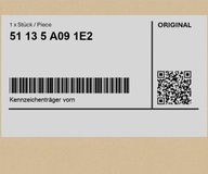 Podstawa tablicy rejestracyjnej z przodu MINI Countryman U25