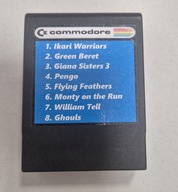 C64, C-64 Kartridż z 8 super grami. UNIKAT