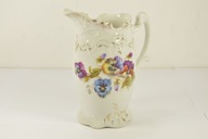 PIĘKNY XIX-wieczny MLECZNIK DZBANEK MALATURA KWIATOWA ZOBACZ!