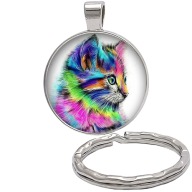 Brelok do kluczy/ka - Kot - ozdobna zawieszka, plecak, portfel