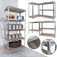 MOCNY REGAŁ MAGAZYNOWY METALOWY 180X90X40CM SZAFKA PÓŁKA GARAŻ STAL