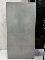 Twardy gładki szary gres 120X60 PÓŁMATOWY minimalistyczny surowy BETON