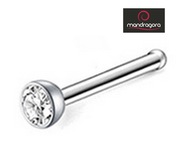 Kolczyk do nosa stal 316L NOSTRIL cyrkonia