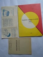 INSTRUKCJA OBSŁUGI BUDZIK ZEGAREK TELEWIZOR URZĄDZENIE CYFROWE ZSRR 6 sztuk