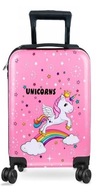 WALIZKA KABINOWA DZIECIĘCA UNICORN JEDNOROŻEC NA KÓŁKACH 45L