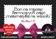 BON-MIESIĄC ZAJĘĆ"MATEMATYKA NA WESOŁO" KL. 1-3 -DELTA SZKOŁA MATEMATYCZNA