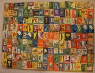 ETYKIETY ZAPAŁCZANE - POLSKA, ZESTAW 150 SZTUK, KAŻDA INNA, RZADKIE (35)