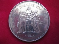 50 franków - 1974 - Herkules - srebro - Gratis dostawa