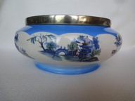 L & SONS HANLEY Anglia miska motyw japoński posrebrzana GF. B EPNS