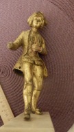 Bardzo stara figura z brązu złocona.