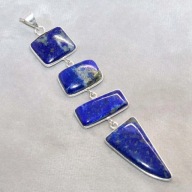 Długi Wisiorek Lapis Lazuli Lazulit