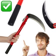 SIERP NÓŻ SKŁADANY DO PODCINANIA TRAWY 42,5cm MOCNY KARCZOWNIK SOLIDNY NOWY