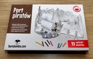Port piratów do złożenia z tektury 48/36/25cm dla dzici 3+