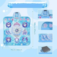 90X100CM MATA DO TAŃCA Z 4 TRYBAMI GRY ANTYPOŚLIZGOWY SPÓD CZUŁY CZUJNIK