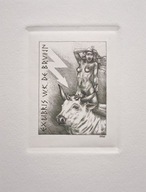 *KP* Naszarkowski Piotr - Ex libris W.K. de Bruijn, C2, 1988