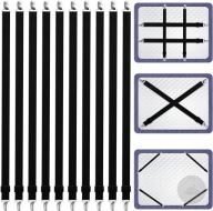 10x Napinacze Prześcieradła Klipsy Zapięcie regulowane 50 - 230 cm Mocne