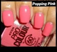AVON PRO Lakier do paznokci POPPING PINK 60 sekund szybkoschnący