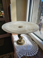 PATERA NA NODZE CHERUBINEK NA RYBIE TALERZ KRYSZTAŁOWY IRENA INOWROCŁAW