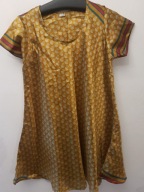 OVERSIZE SUKIENKA hippie boho JEDWABNA ROZ.38-40