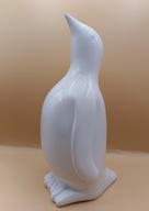 duży porcelanowy biały Pingwin figurka ma 31 cm - ładny kolekcjonerski