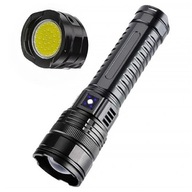 OGROMNA MOCNA LATARKA TAKTYCZNA LED SZPERACZ ZOOM WOJSKOWA + POWER BANK