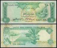 BNA - EMIRATY ARABSKIE 10 Dirhams 1982 seria 20 # UAE # P8 # XF-