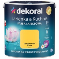Dekoral Łazienka&Kuchnia Farba lateksowa SZAFRANOWY ŻÓŁTY 2,5L