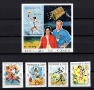 **72 CONGO BRAZZAVILLE 217B-220B BL.7B - IGRZYSKA OLIMPIJSKIE
