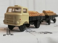 ~*~ TT 1:120..IFA W50L Z PRZYCZEPĄ..SKRZYNIA ..ŁADUNEK..BERLINPLAST ~*~