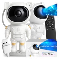 Galaxia Projektor Gwiazd Astronauta Lampka Nocna Pilot Timer
