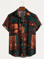 Koszula hawajska męska retro vintage boho lato casual plażowa XL