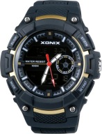 Zegarek męski sportowy XONIX WODOODPORNY WR10BAR z PODŚWIETLENIEM 5 alarmów