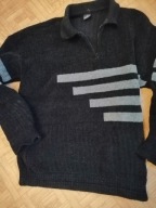 Letoon czarny w pasy sweter roz 42/44