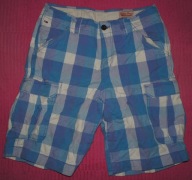 HILFIGER DENIM - SPODENKI BOJÓWKI W KRATKĘ W30