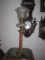 Dobra Cena-[@fj] --Muzealna Kolumnowa Lampa Naftowa XIXw