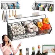 ORGANIZER PÓŁKA DO KUCHNI DO SZAFY DO ŁAZIENKI WISZĄCY METALOWA OWOCE