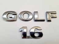 ZNACZEK EMBLEMAT NAPIS LITERY LITERA TYŁ NA KLAPĘ 26MM VW GOLF 1.6 4 IV 5 V