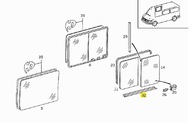 USZCZELKA SZYBY MERCEDES W901 W904 A9017350330 OE